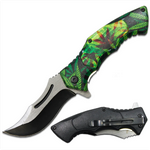 Cannabis Handle Folding Knife